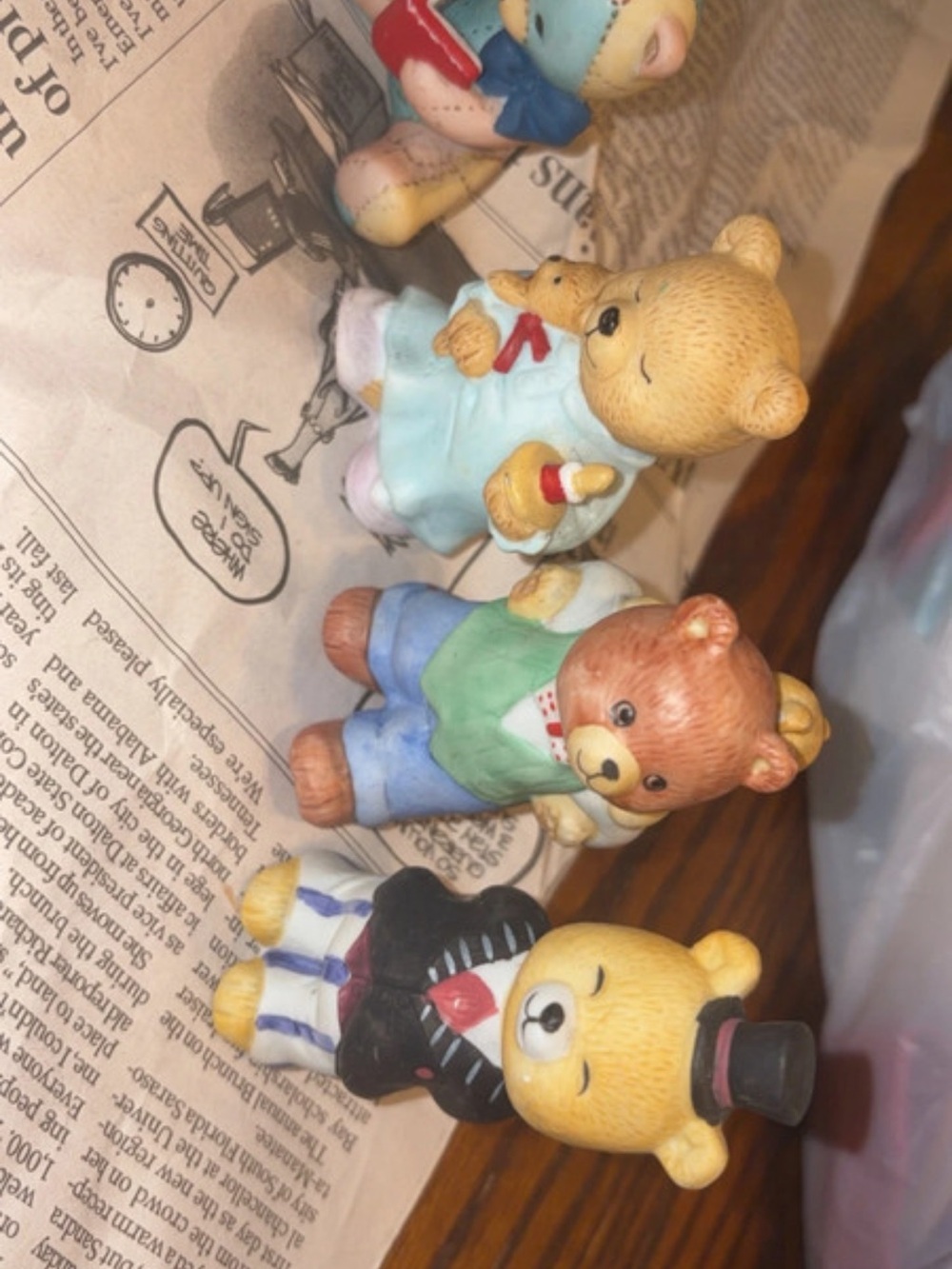 Classic Bear Family Figurine Set - Multicolor Kids Toy